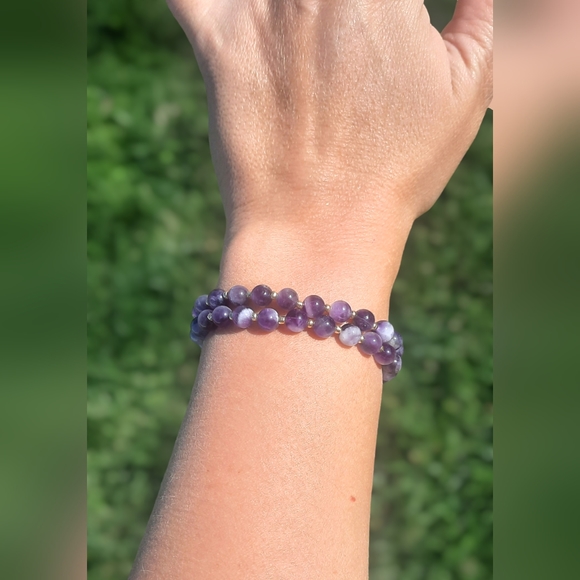 Dream Amethyst 6mm Bracelet (spacers) - Picture 4 of 4
